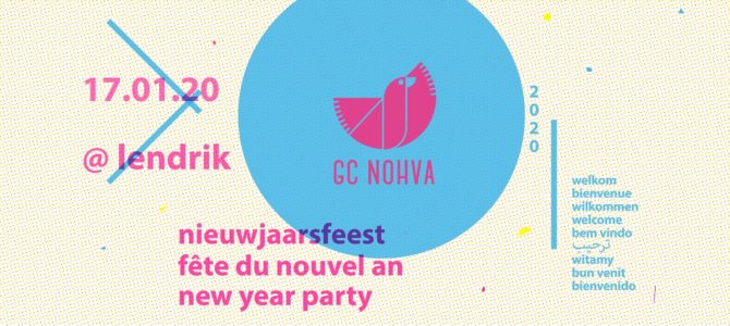 Vendredi 17/01, dès 18h : Nieuwjaarsfeest ! Drink et concert de nouvel an au GC Nohva