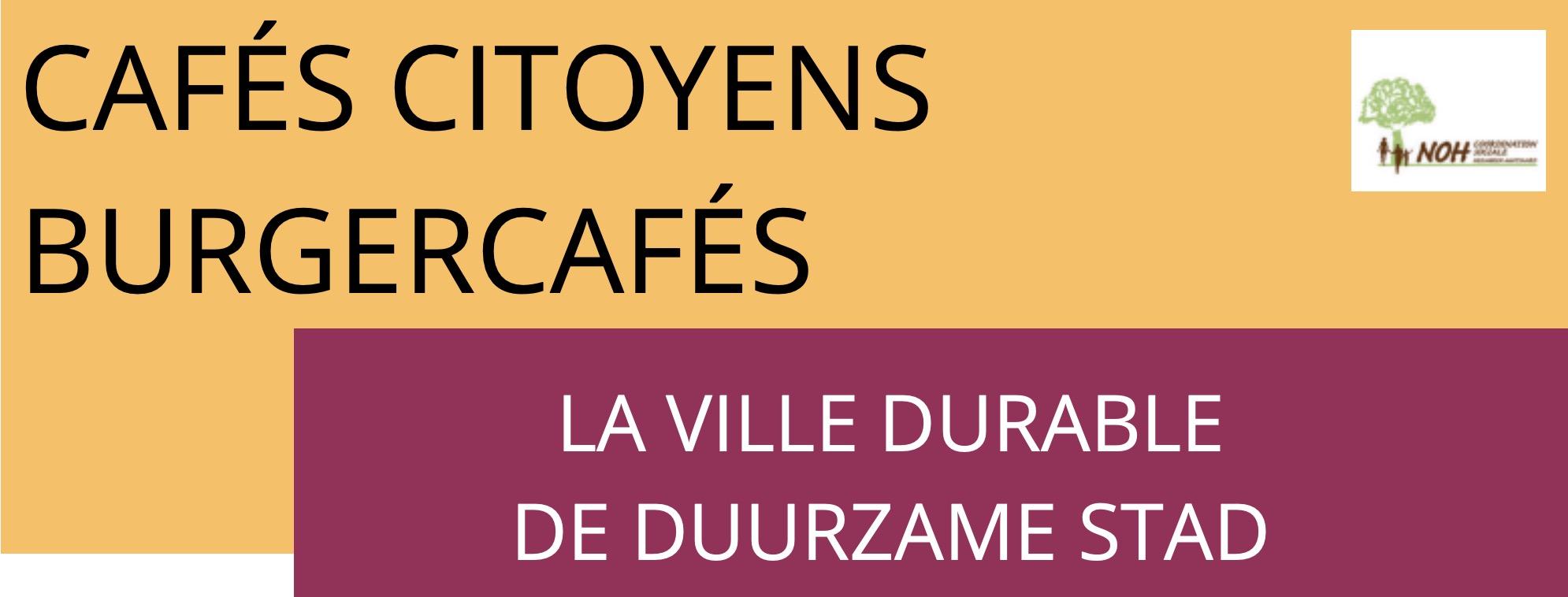Le 13/04 dès 19h, Café Citoyen : La Ville Durable
