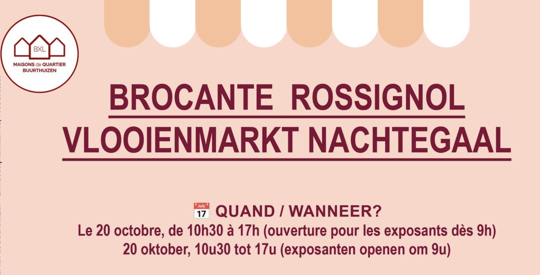 20/10, Brocante au Rossignol