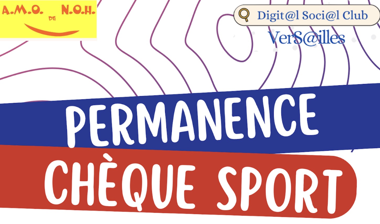 Du 15 au 25/09, Permanences Chèques Sport