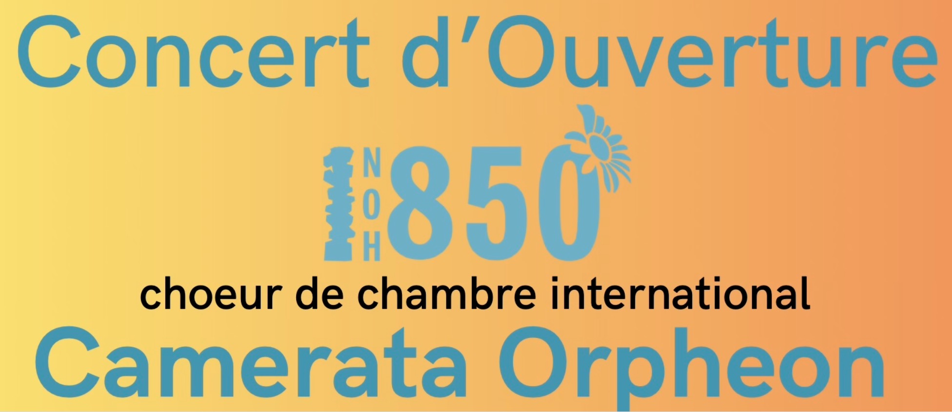 28/09, Concert d’ouverture 850 ans