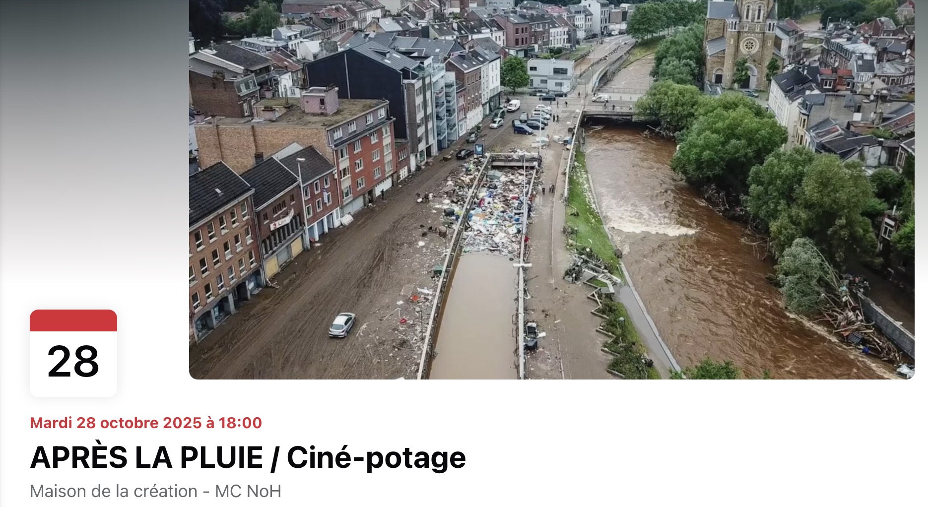 après la crue ciné potage imea