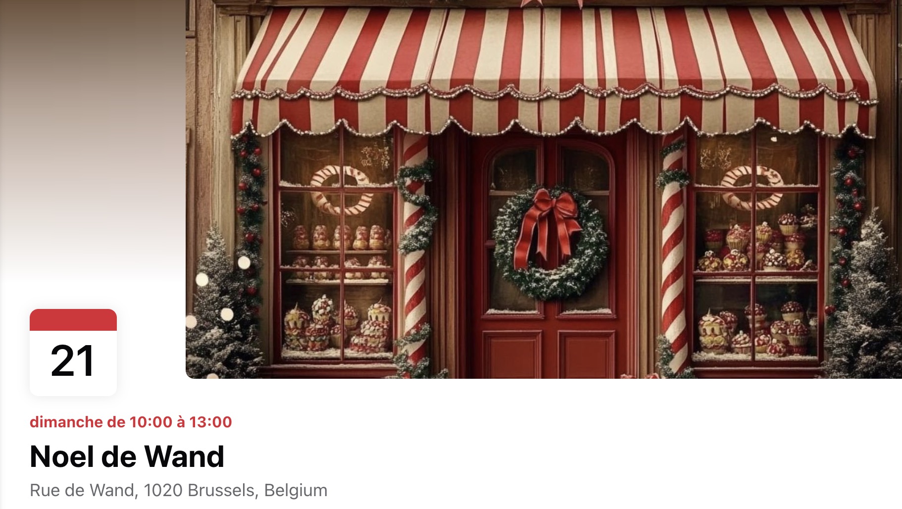 21/12, Noël à De Wand