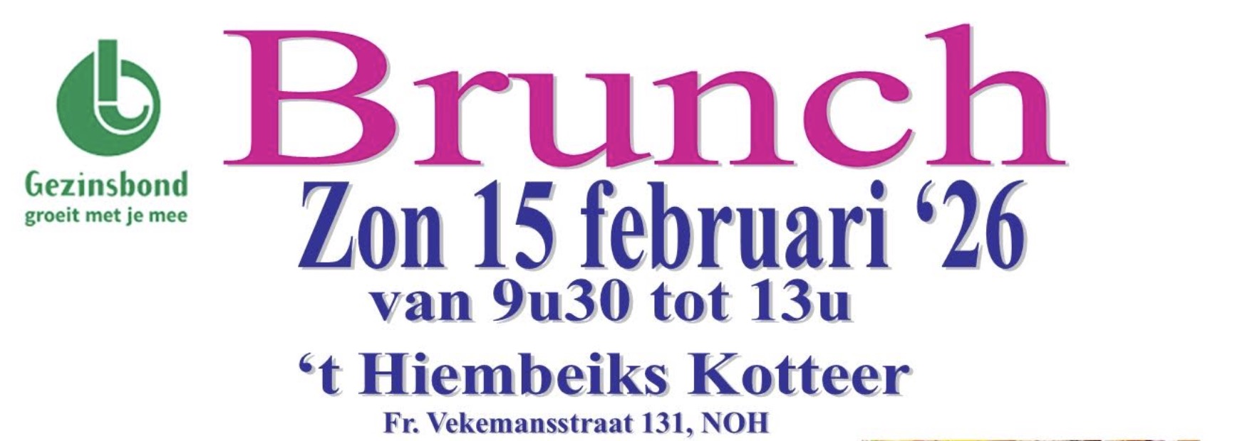 15/02, Brunch du Gezinsbond