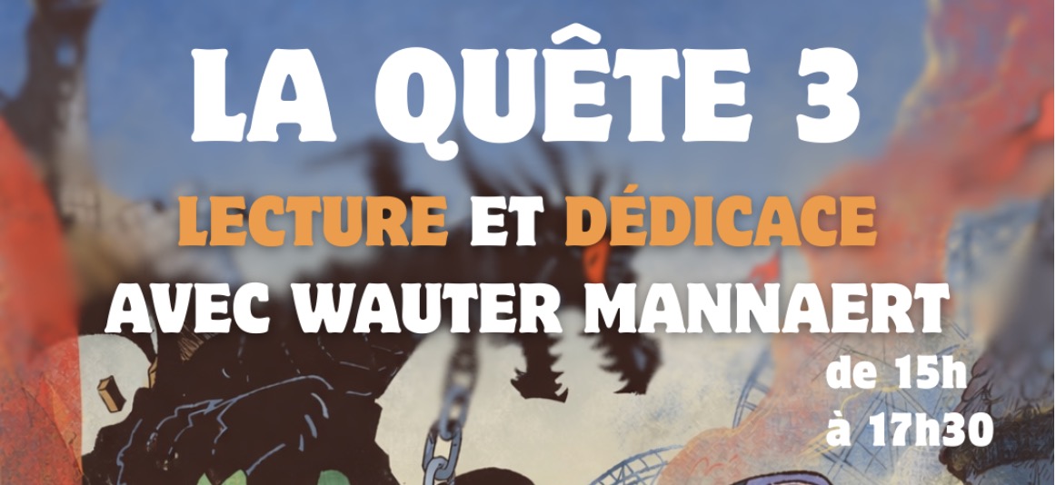Wauter Mannaert, lecture et dédicaces….