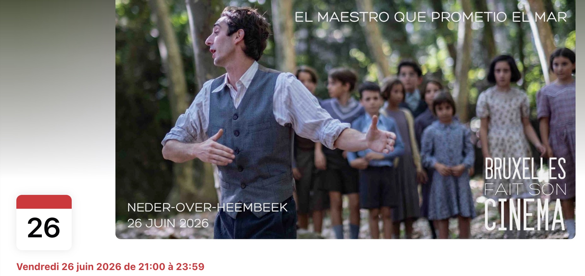 26/06, cinéma en plein air au Parc Meudon