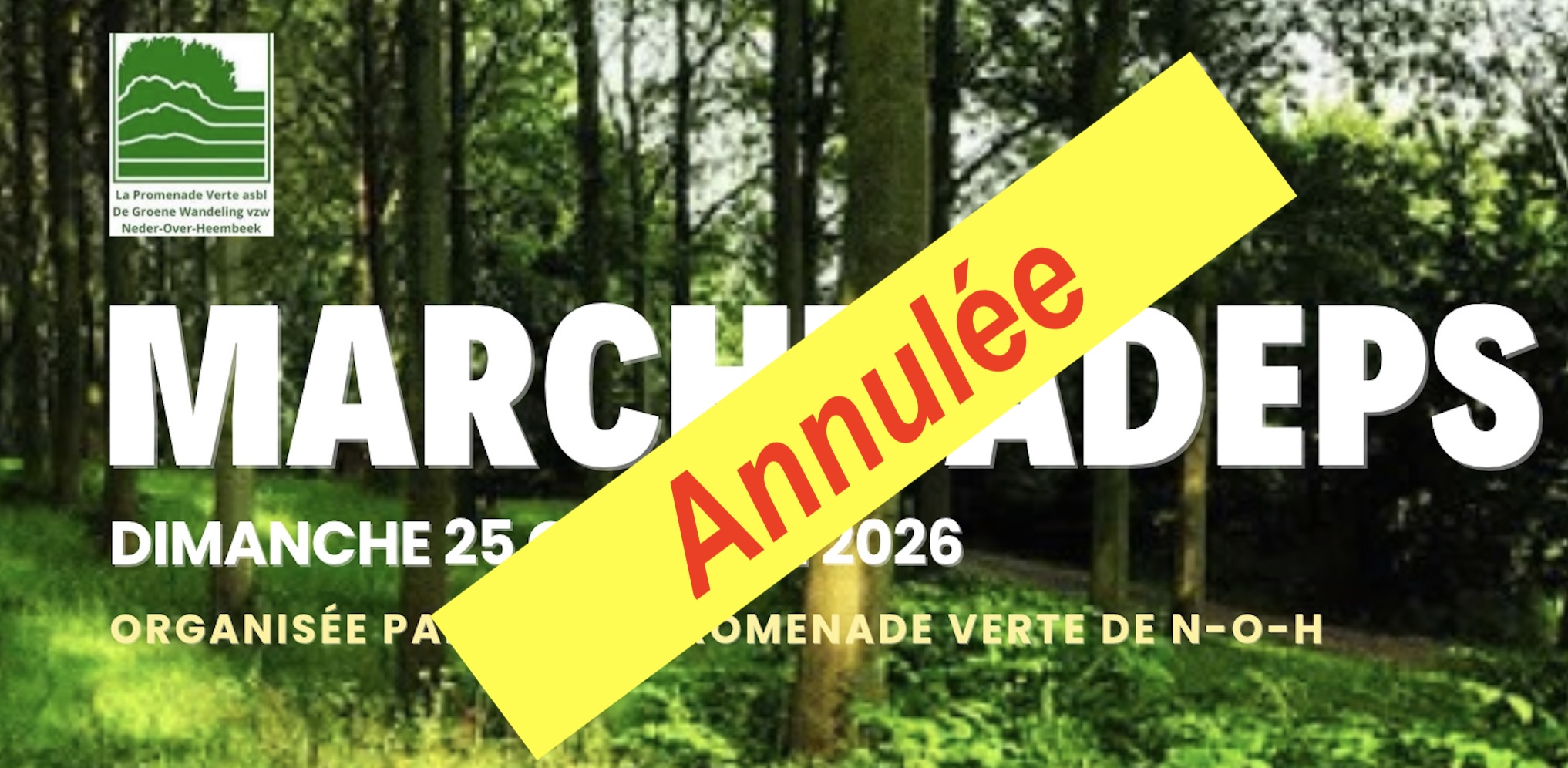 25/10, Marche Adeps de NOH – Annulée !!!